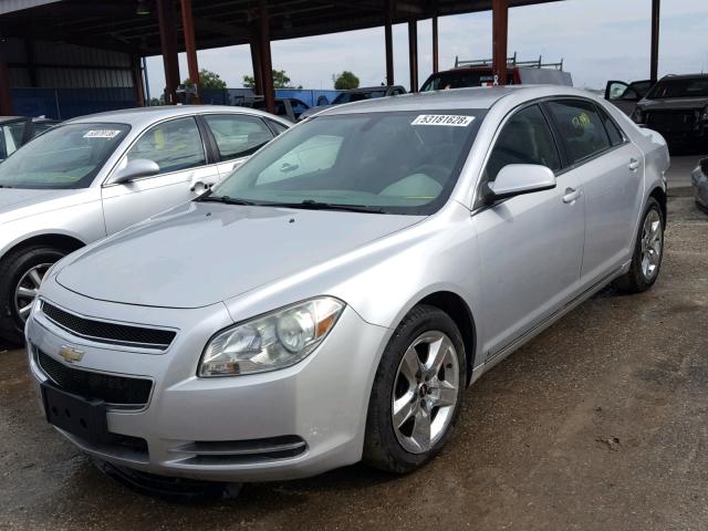 1G1ZC5EB4AF101328 - 2010 CHEVROLET MALIBU 1LT SILVER photo 2