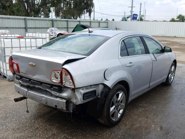 1G1ZC5EB4AF101328 - 2010 CHEVROLET MALIBU 1LT SILVER photo 4