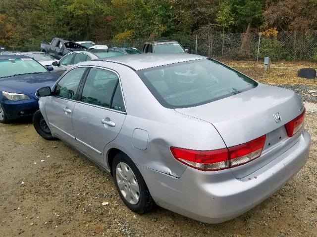 1HGCM554X4A086283 - 2004 HONDA ACCORD LX SILVER photo 3