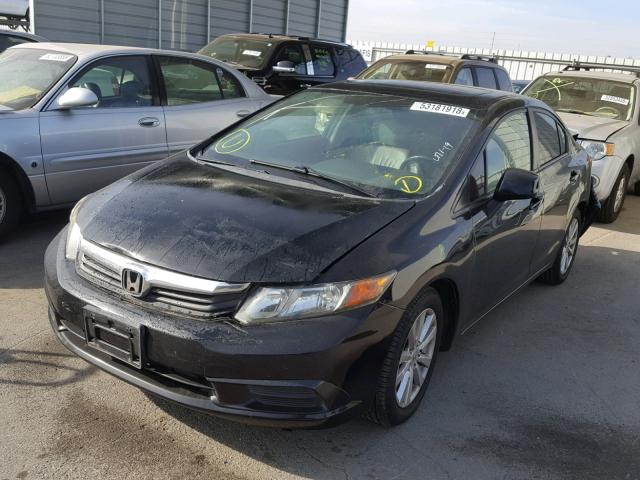 19XFB2F95CE325373 - 2012 HONDA CIVIC EXL BLACK photo 2