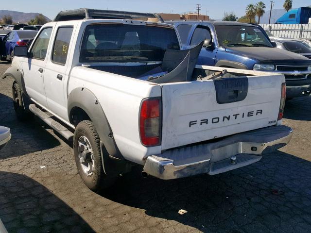 1N6ED27T91C324387 - 2001 NISSAN FRONTIER C WHITE photo 3