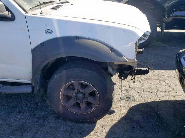 1N6ED27T91C324387 - 2001 NISSAN FRONTIER C WHITE photo 9