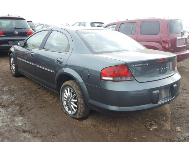 1C3EL56R92N140297 - 2002 CHRYSLER SEBRING LX GREEN photo 3