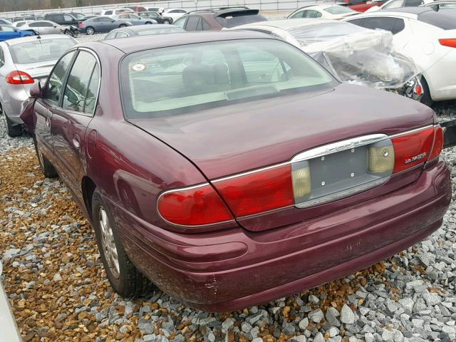 1G4HP52K844166769 - 2004 BUICK LESABRE CU RED photo 3