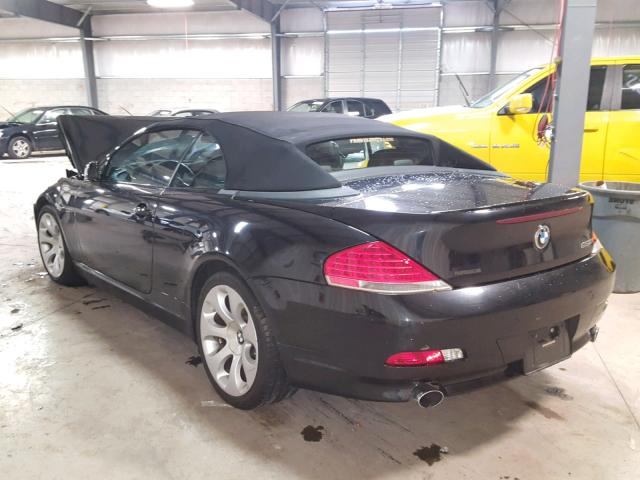 WBAEK13537CN83070 - 2007 BMW 650 I BLACK photo 3