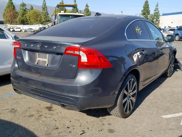 YV1612FSXE2283931 - 2014 VOLVO S60 T5 CHARCOAL photo 4