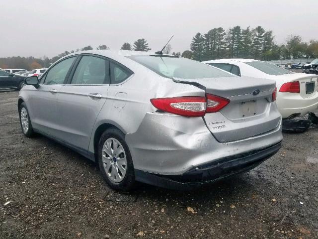 3FA6P0G76ER371962 - 2014 FORD FUSION S SILVER photo 3