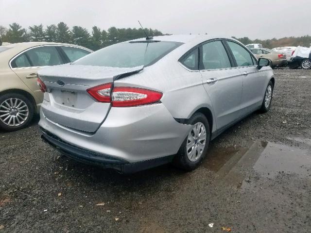 3FA6P0G76ER371962 - 2014 FORD FUSION S SILVER photo 4