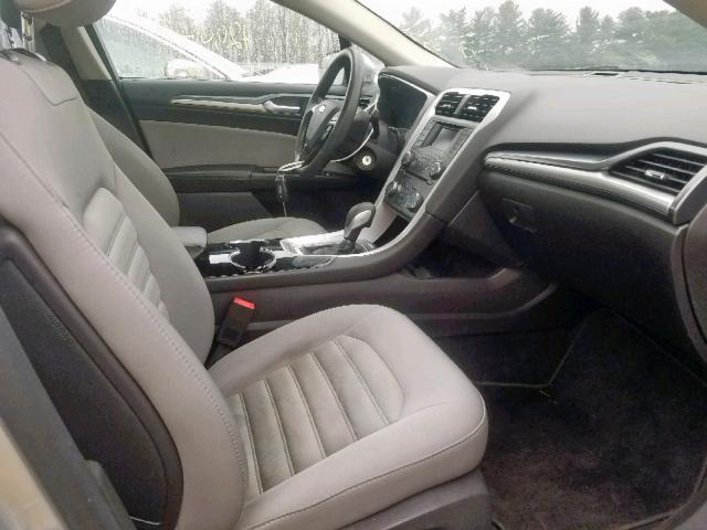 3FA6P0G76ER371962 - 2014 FORD FUSION S SILVER photo 5