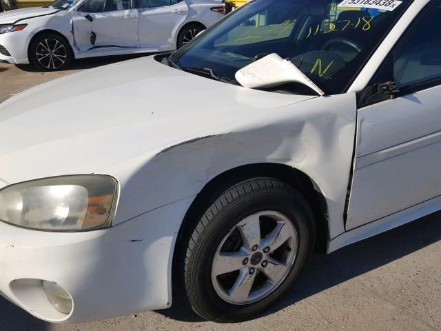 2G2WP522651258900 - 2005 PONTIAC GRAND PRIX თეთრი ფოტო 9