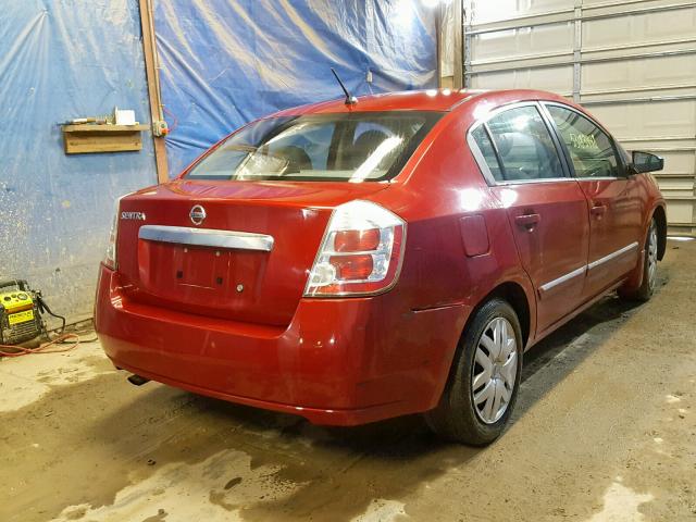 3N1AB6AP6AL657471 - 2010 NISSAN SENTRA 2.0 MAROON photo 4