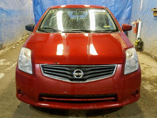 3N1AB6AP6AL657471 - 2010 NISSAN SENTRA 2.0 MAROON photo 9