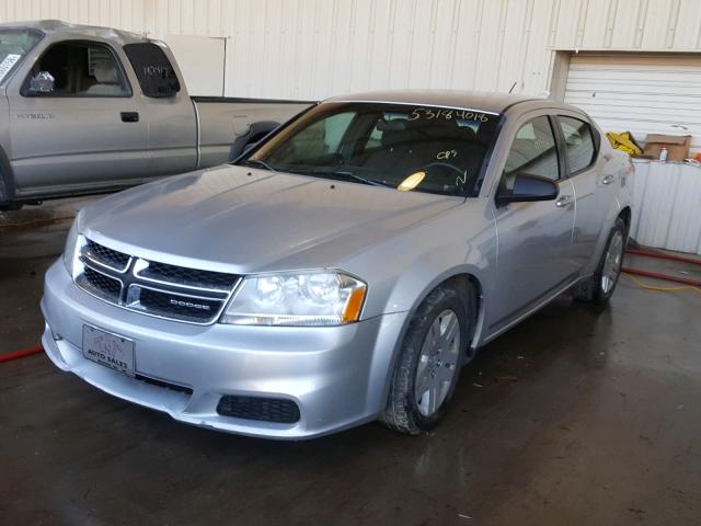 1B3BD4FB8BN626271 - 2011 DODGE AVENGER SILVER photo 2