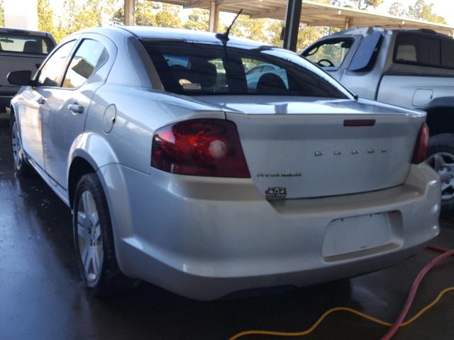 1B3BD4FB8BN626271 - 2011 DODGE AVENGER SILVER photo 3