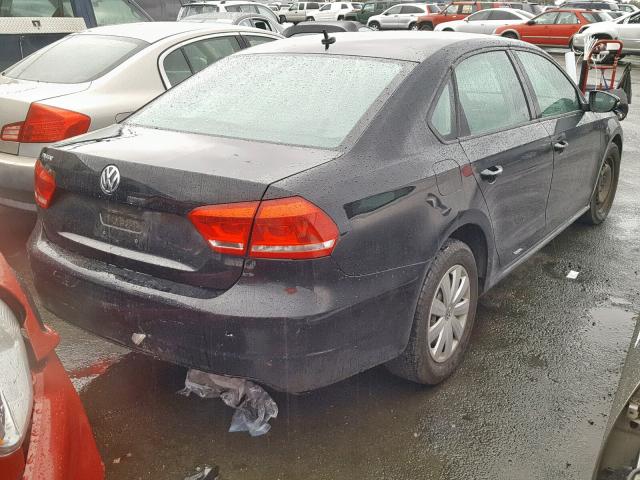 1VWAP7A32CC005301 - 2012 VOLKSWAGEN PASSAT S BLACK photo 4