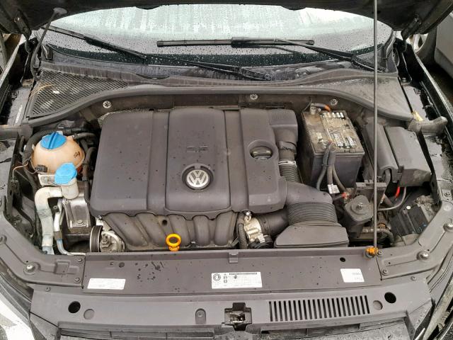 1VWAP7A32CC005301 - 2012 VOLKSWAGEN PASSAT S BLACK photo 7