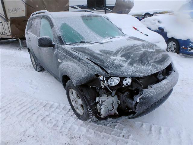 JA4MT31X08Z602257 - 2008 MITSUBISHI OUTLANDER GRAY photo 1