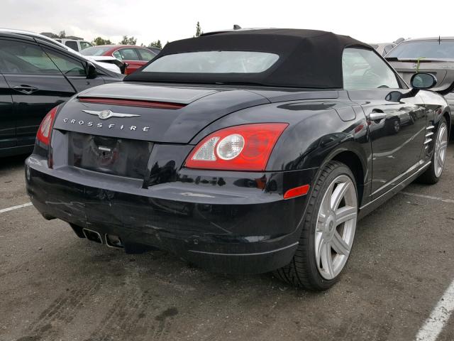 1C3LN65L47X074256 - 2007 CHRYSLER CROSSFIRE BLACK photo 4