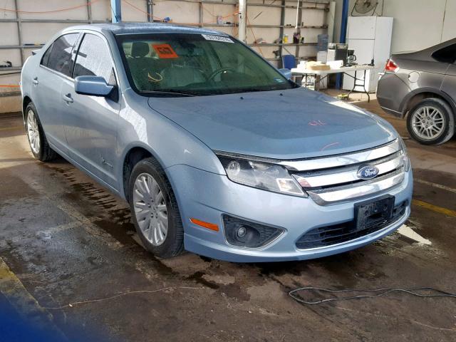 3FADP0L38BR297613 - 2011 FORD FUSION HYB BLUE photo 1