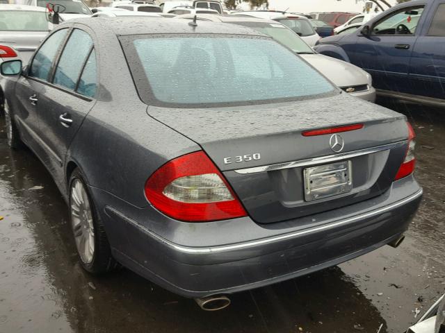 WDBUF56X28B340413 - 2008 MERCEDES-BENZ E 350 GRAY photo 3