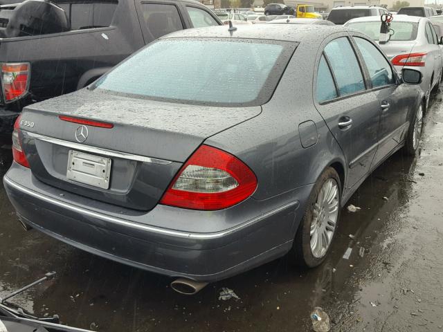 WDBUF56X28B340413 - 2008 MERCEDES-BENZ E 350 GRAY photo 4