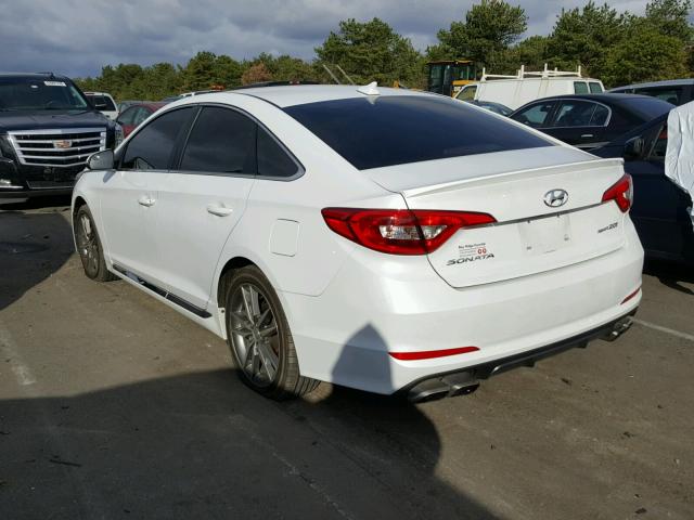 5NPE34AB4HH511195 - 2017 HYUNDAI SONATA SPO WHITE photo 3