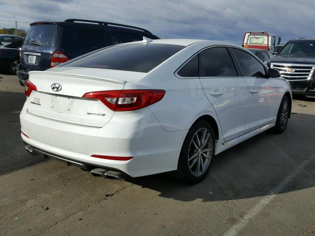 5NPE34AB4HH511195 - 2017 HYUNDAI SONATA SPO WHITE photo 4