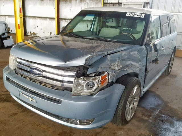 2FMDK53C09BA24367 - 2009 FORD FLEX LIMIT BLUE photo 2