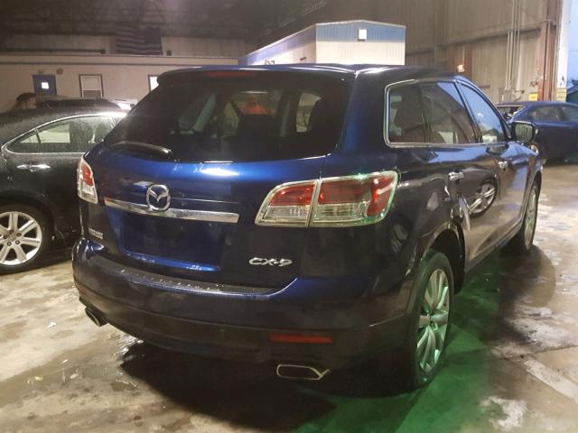 JM3TB38V480147773 - 2008 MAZDA CX-9 BLUE photo 4