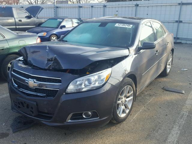 1G11F5SR6DF305073 - 2013 CHEVROLET MALIBU 2LT GRAY photo 2