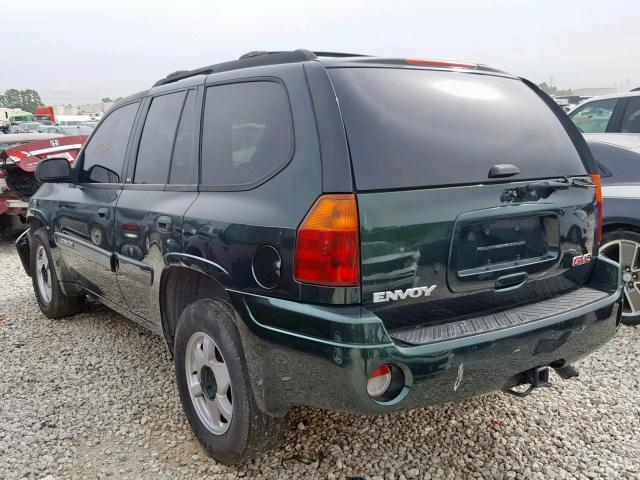 1GKDT13S232391953 - 2003 GMC ENVOY GREEN photo 3