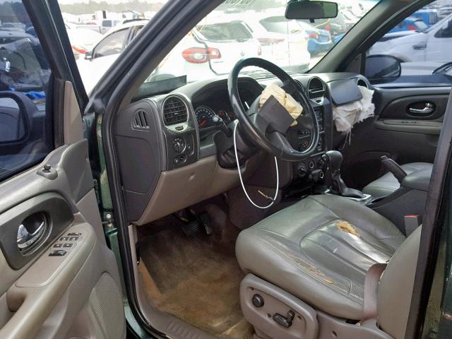 1GKDT13S232391953 - 2003 GMC ENVOY GREEN photo 9