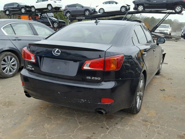 JTHBF5C23A5113770 - 2010 LEXUS IS 250 BLACK photo 4