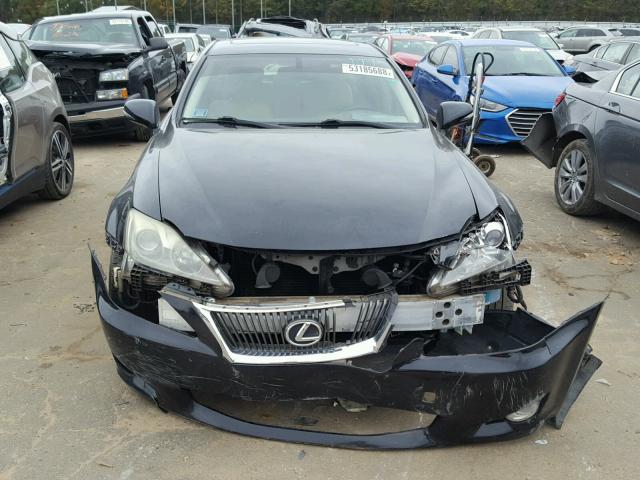 JTHBF5C23A5113770 - 2010 LEXUS IS 250 BLACK photo 9