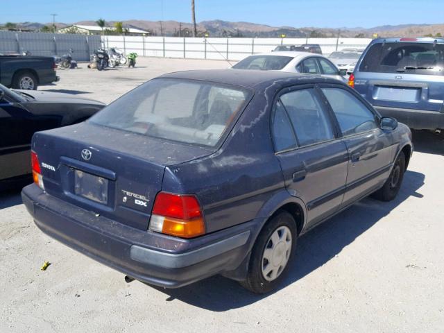 JT2EL56E0S0036862 - 1995 TOYOTA TERCEL DX BLUE photo 4