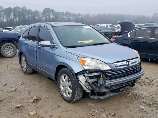 JHLRE38797C067221 - 2007 HONDA CR-V EXL BLUE photo 1