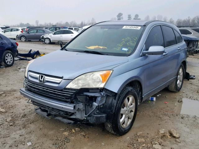 JHLRE38797C067221 - 2007 HONDA CR-V EXL BLUE photo 2