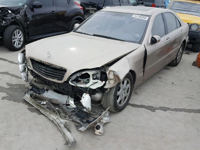 WDBNG70J21A204103 - 2001 MERCEDES-BENZ S 430 GOLD photo 2