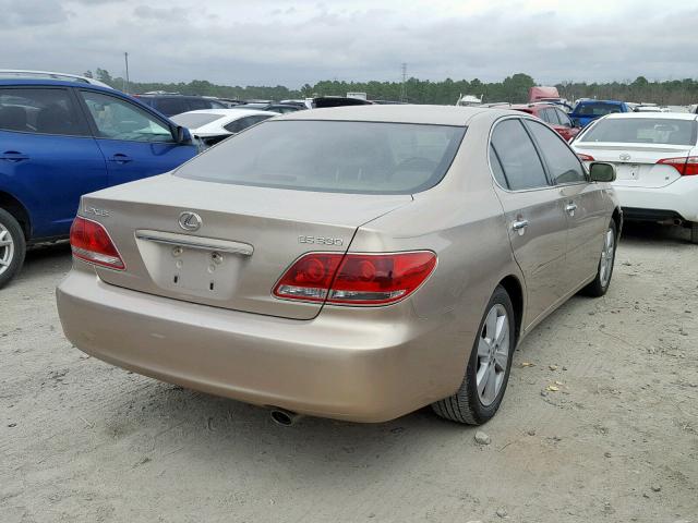 JTHBA30G155057451 - 2005 LEXUS ES 330 GOLD photo 4