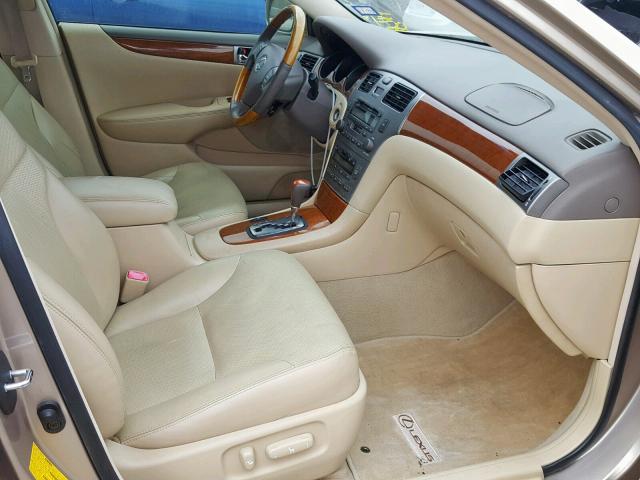 JTHBA30G155057451 - 2005 LEXUS ES 330 GOLD photo 5