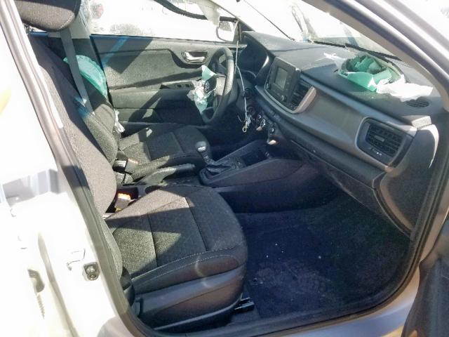 3KPA24AB8KE222303 - 2019 KIA RIO S SILVER photo 5