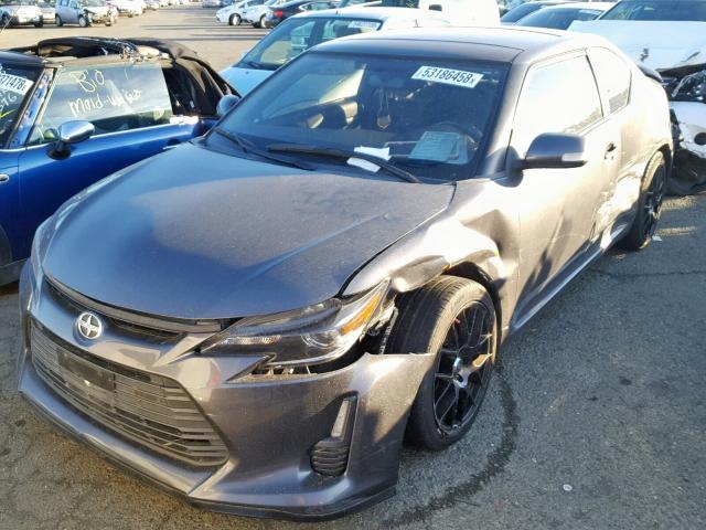 JTKJF5C73E3075122 - 2014 TOYOTA SCION TC ნაცრისფერი ფოტო 2