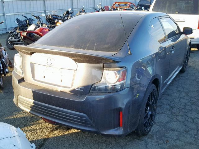 JTKJF5C73E3075122 - 2014 TOYOTA SCION TC ნაცრისფერი ფოტო 4