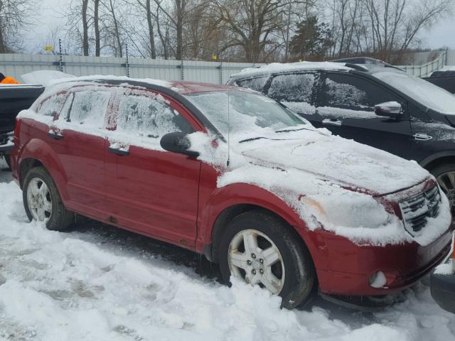 1B3HB48B87D100975 - 2007 DODGE CALIBER SX BURGUNDY photo 1