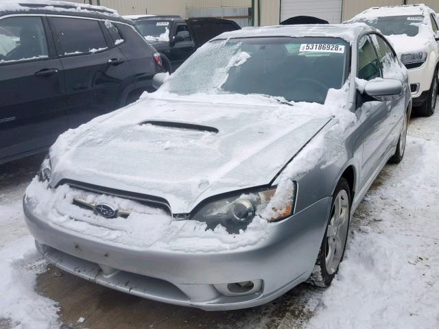 4S3BL676154213925 - 2005 SUBARU LEGACY GT SILVER photo 2