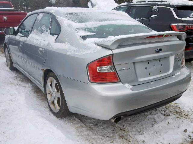 4S3BL676154213925 - 2005 SUBARU LEGACY GT SILVER photo 3