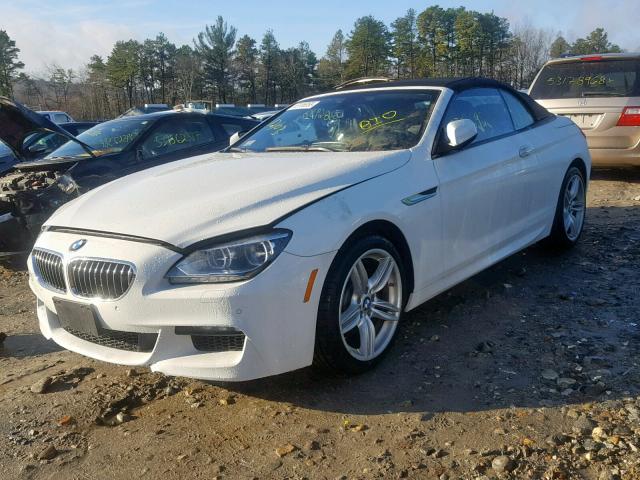 WBAYP5C55EDZ28144 - 2014 BMW 640 XI WHITE photo 2