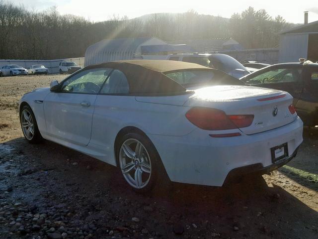 WBAYP5C55EDZ28144 - 2014 BMW 640 XI WHITE photo 3