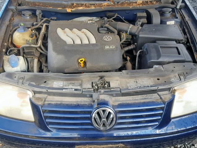 3VWRK69M03M041348 - 2003 VOLKSWAGEN JETTA GL BLUE photo 7