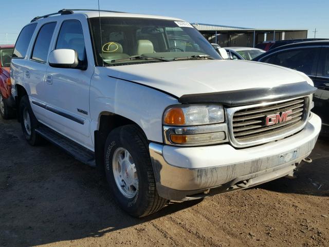 1GKEK13T61J205012 - 2001 GMC YUKON WHITE photo 1